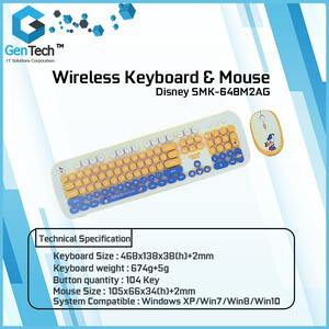 Disney SMK-648M2AG Wireless Keyboard & Mouse Combo | PostAds PH