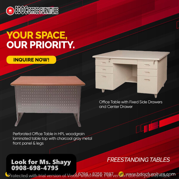 Free Standing Office Table / Office Partition / Office Furniture