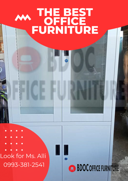 GLASS DOOR CABINET/ OFFICE PARTITION