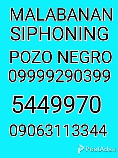 laguna malabanan siphoning pozo negro