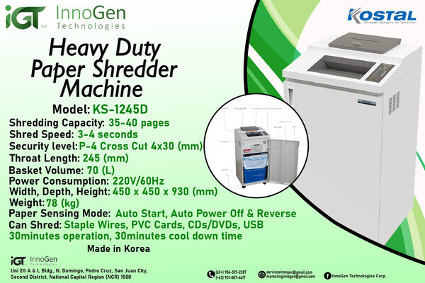 Heavy Duty Paper Shredder Machine