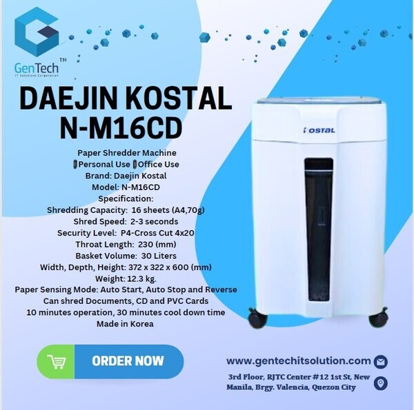 𝐏𝐚𝐩𝐞𝐫 𝐒𝐡𝐫𝐞𝐝𝐝𝐞𝐫 𝐌𝐚𝐜𝐡𝐢𝐧𝐞 N-M16CD