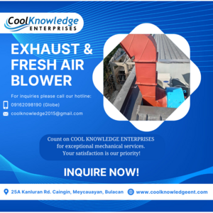 Exhaust And Fresh Air Blower offered by Cool Knowledge Enterprises~ | PostAds PH