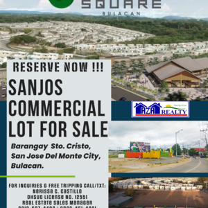 50K Reservation Fee Commercial Lot For Sale SanJos Square Bulacan | PostAds PH