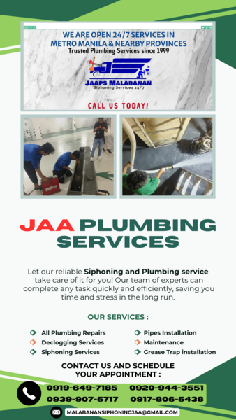 MALABANAN JAA SAN PEDRO LAGUNA SIPHONING AND PLUMBING SERVICES 