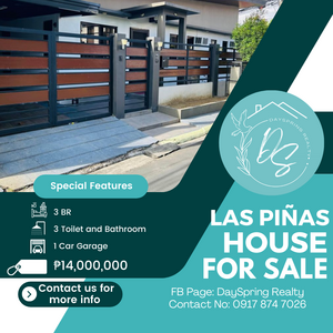 House for Sale in Las Piñas City 14M | PostAds PH