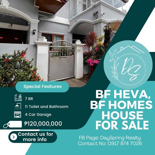 BF HEVA, BF Homes House for Sale with Swimming Pool 120M
