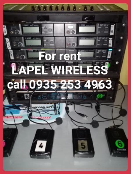 Lapel wireless microphone