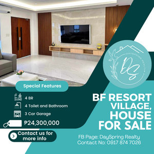 3 Storey Single Detached House for Sale in BF Resort Village 24.3M | PostAds PH