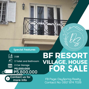 Townhouse for Sale in BF Resort Village 7M BFRV | PostAds PH