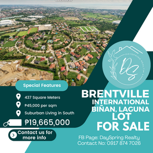 Lot for Sale in Brentville International 437 sqm | PostAds PH