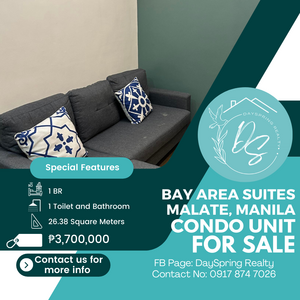 Condo Unit For Sale in Bay Area Suites Malate, Manila 3.7M | PostAds PH