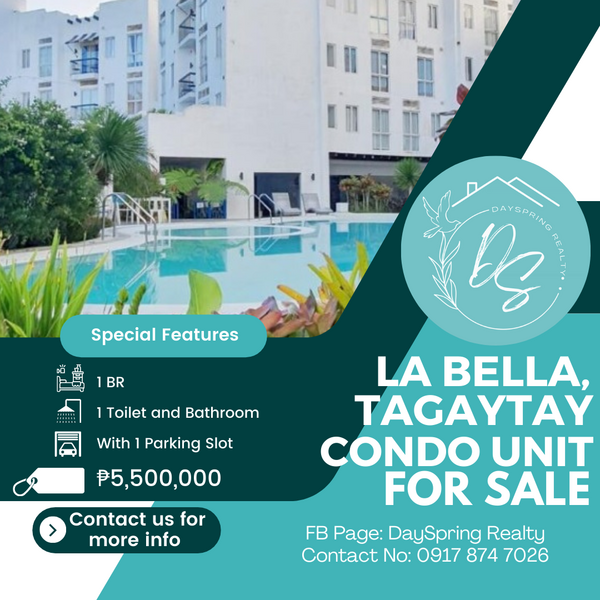 Unit for Sale in La Bella Tagaytay 5.5M