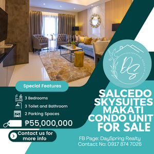 Condo Unit for Sale in Salcedo Skysuites, Makati 55M | PostAds PH
