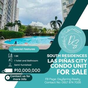 Condo Unit For Sale in South Residences, Las Piñas City 10M | PostAds PH