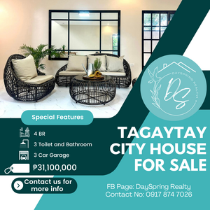 BRAND NEW MODERN REST HOUSE FOR SALE IN TAGAYTAY 31100000 | PostAds PH
