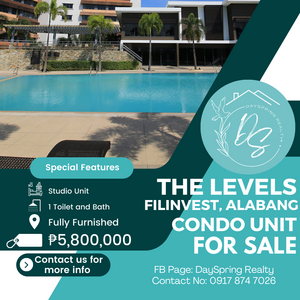 Condo Unit for Sale in The Levels by Filinvest 5.8M | PostAds PH