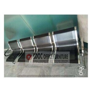 Office Gang Chairs Stainless, PVC, Plastic and leatherette | PostAds PH
