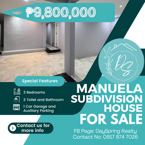 House for Sale in Manuela Village, Las Piñas City 9.8M | PostAds PH