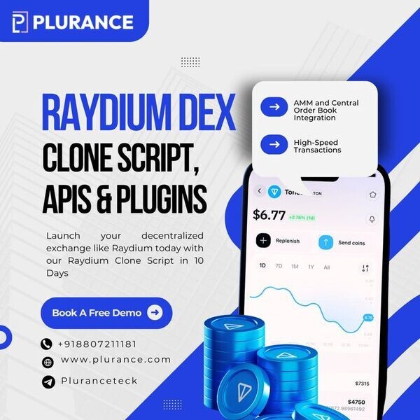 Boost Your launch of DEX platform with Plurance's Raydium Clone Script 
