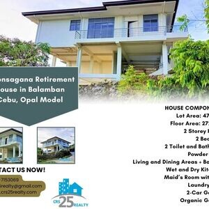 Amonsagana Retirement House in Balamban Cebu, Opal Model | PostAds PH