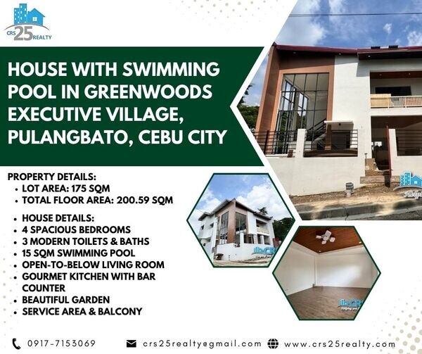 House with Swimming Pool in Greenwoods Executive Village