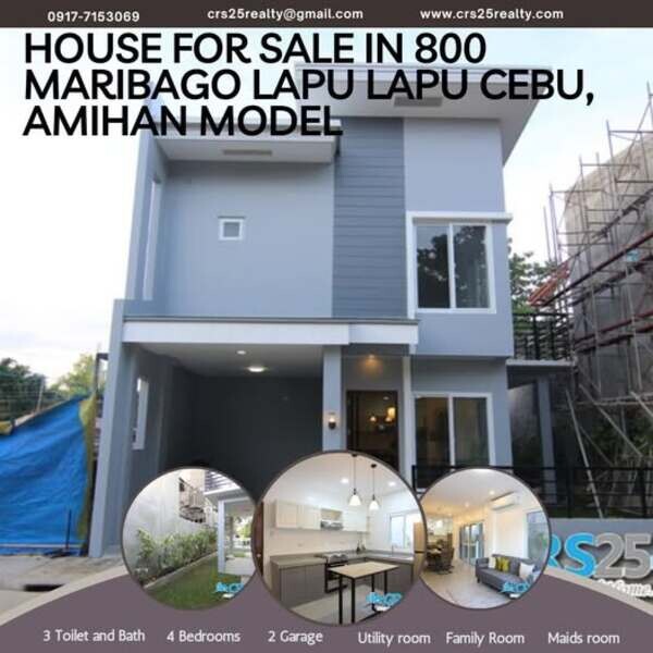 House for Sale in 800 Maribago Lapu Lapu Cebu, Amihan Model