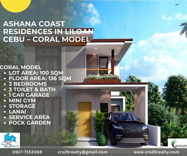  Ashana Coast Residences in Liloan Cebu – Coral Model For Sale!!