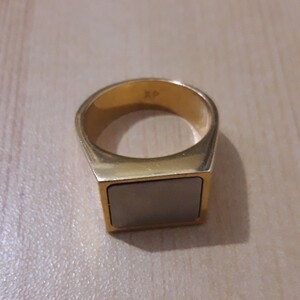 Gold dress ring 14k gold overlay with pewter inlay. | PostAds PH