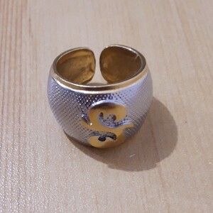 Gold and Silver overlay with Gold S Rare ring Size 20. | PostAds PH