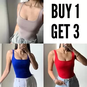 GWEN | BUY 1 GET 3 (Total of 3PCS) Double Lining Tank Top | PostAds PH