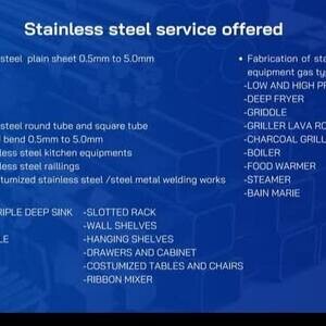 We Fabricate stainless steel for kitchen equipment | PostAds PH