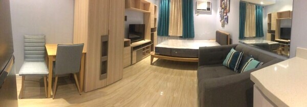 Fully Furnished Studio Condo Unit For Rent - 14th Floor Tower B at The Pearl Place 