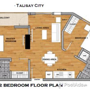 Two Bedroom Condo Unit for Sale at Antara in Talisay City,Cebu | PostAds PH