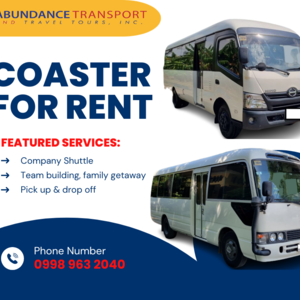 COASTER FOR RENT/SHUTTLE/OUTING SERVICE! 09989632040 | PostAds PH