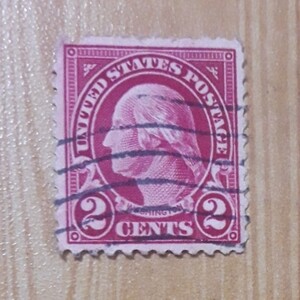 USA George Washington Rare 2 Cent Deep Red Stamp. | PostAds PH