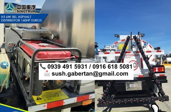 6-wheeler 5KL Asphalt Distributor Sinotruk Homan h3 Brand New