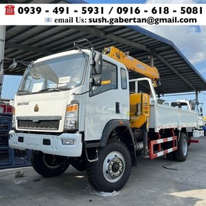 6-wheeler 3.2tons Cargo Boom truck Sinotruk Homan h3 4x2 & 4x4 | PostAds PH