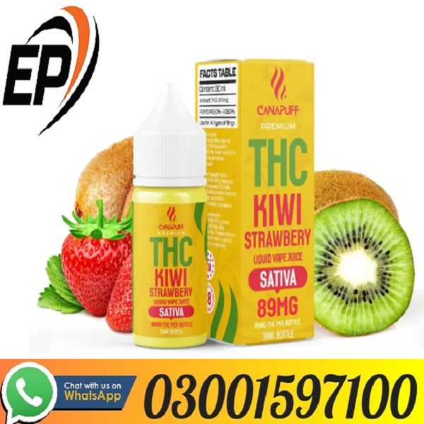 THC Liquid 89mg – Kiwi Strawberry – 30ml In Pakistan - 03001597100