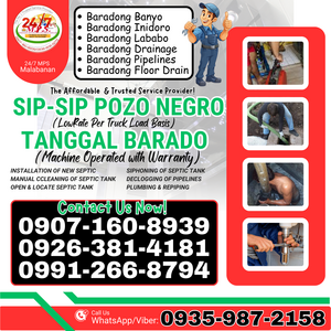 Pasig MALABANAN Siphoning Septic Tank & Declogging Expert | PostAds PH