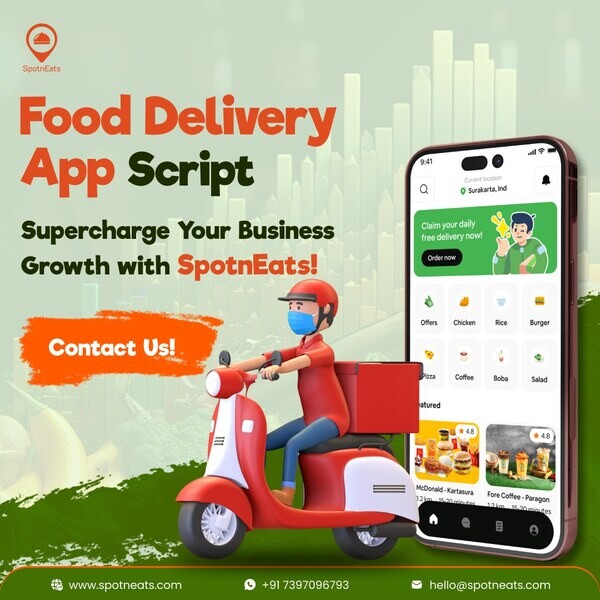 Affordable and Customizable UberEats Clone App by SpotnEats