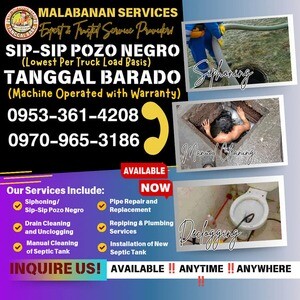 MALABANAN Siphoning and Declogging Service in Pasay | PostAds PH