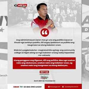 Roy Ga | Iligan | Prioritizing Education for a Brighter Future | PostAds PH