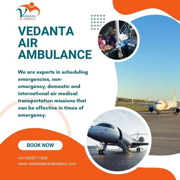 Get Advance Technology Medical Air Ambulance Service by Vedanta in Bang
