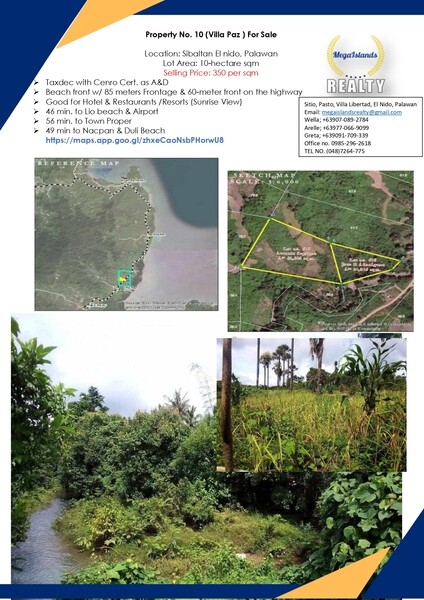 Silbatan, el nido Palawan 10 Hectare
