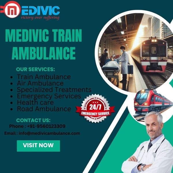 Avail the Excellent Relocation Services of Medivic Train Ambulance in P