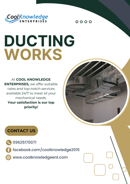 DUCTING WORK - AVAILABLE