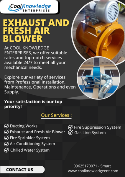 [ EXHAUST AND FRESH AIR BLOWER ] [ AVAILABLE ] [ BULAKAN ]