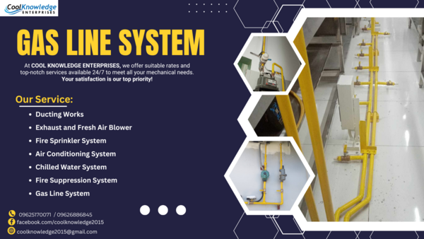 '' GAS LINE SYSTEM // QUALITY SUPPLY AND INSTALLATION ''
