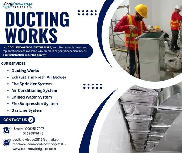 **DUCTING WORK** [QUALITY SUPPLY AND INSTALLATION]